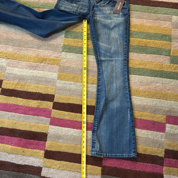 NWT Prevoir Womens Maternity partial panel wide legs Jeans Size 2 - Picture 4 of 16